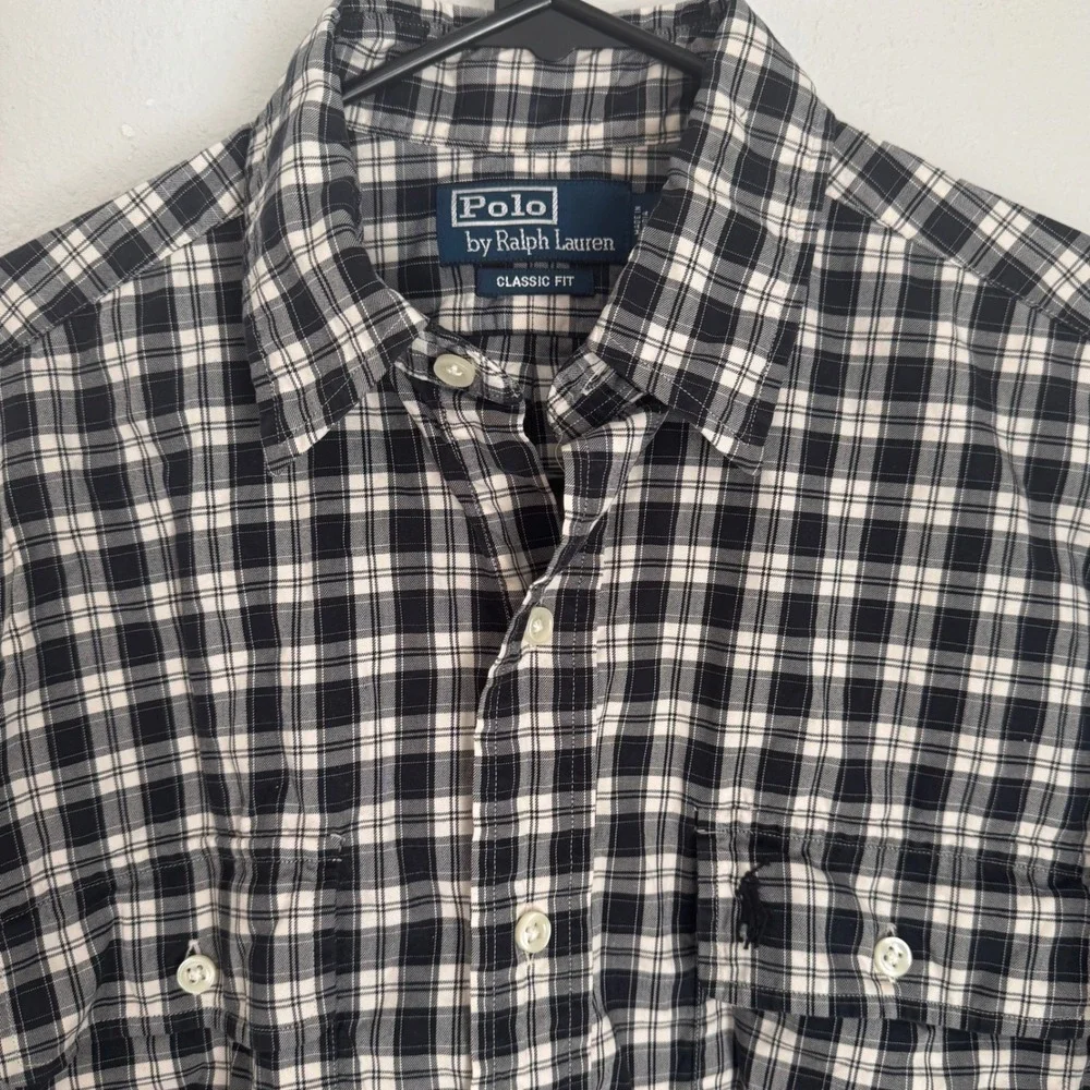 Polo by Ralph Lauren Mens Plaid Shirt Long Sleeve Classic Fit Button Down Small